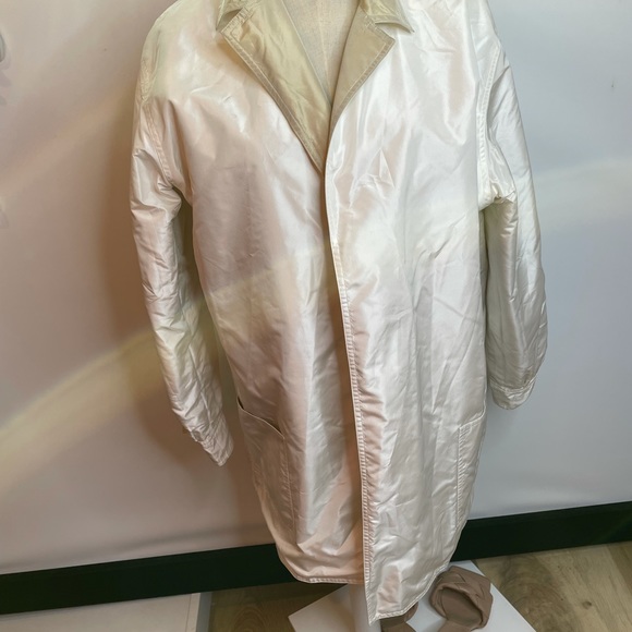 Shamask silk jacket pockets cardigan 2 M gold - Picture 2 of 6